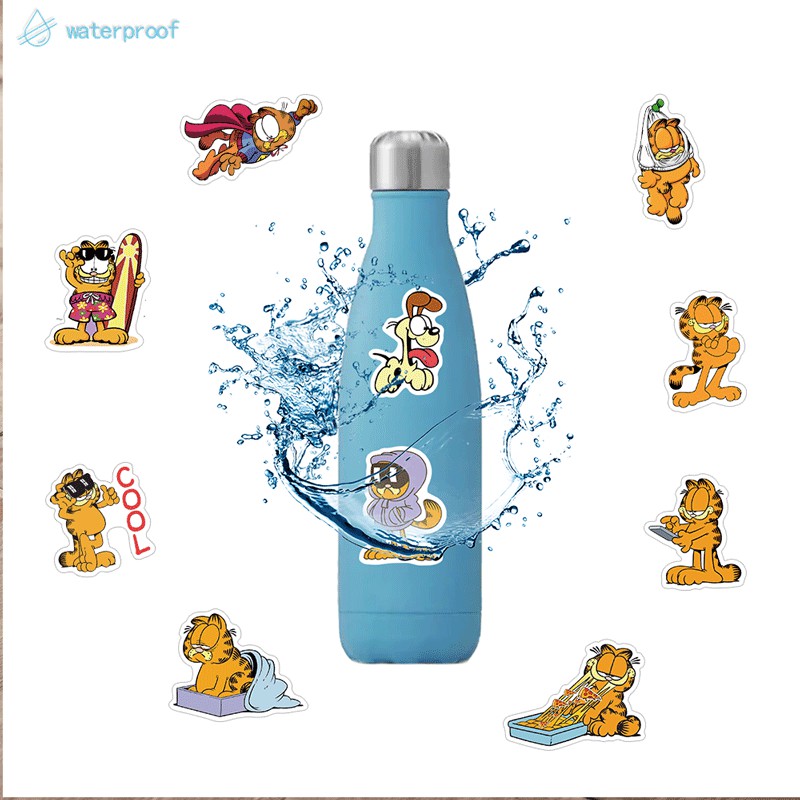 Set 50 Sticker Mèo Garfield Dán Trang Trí Đa Năng