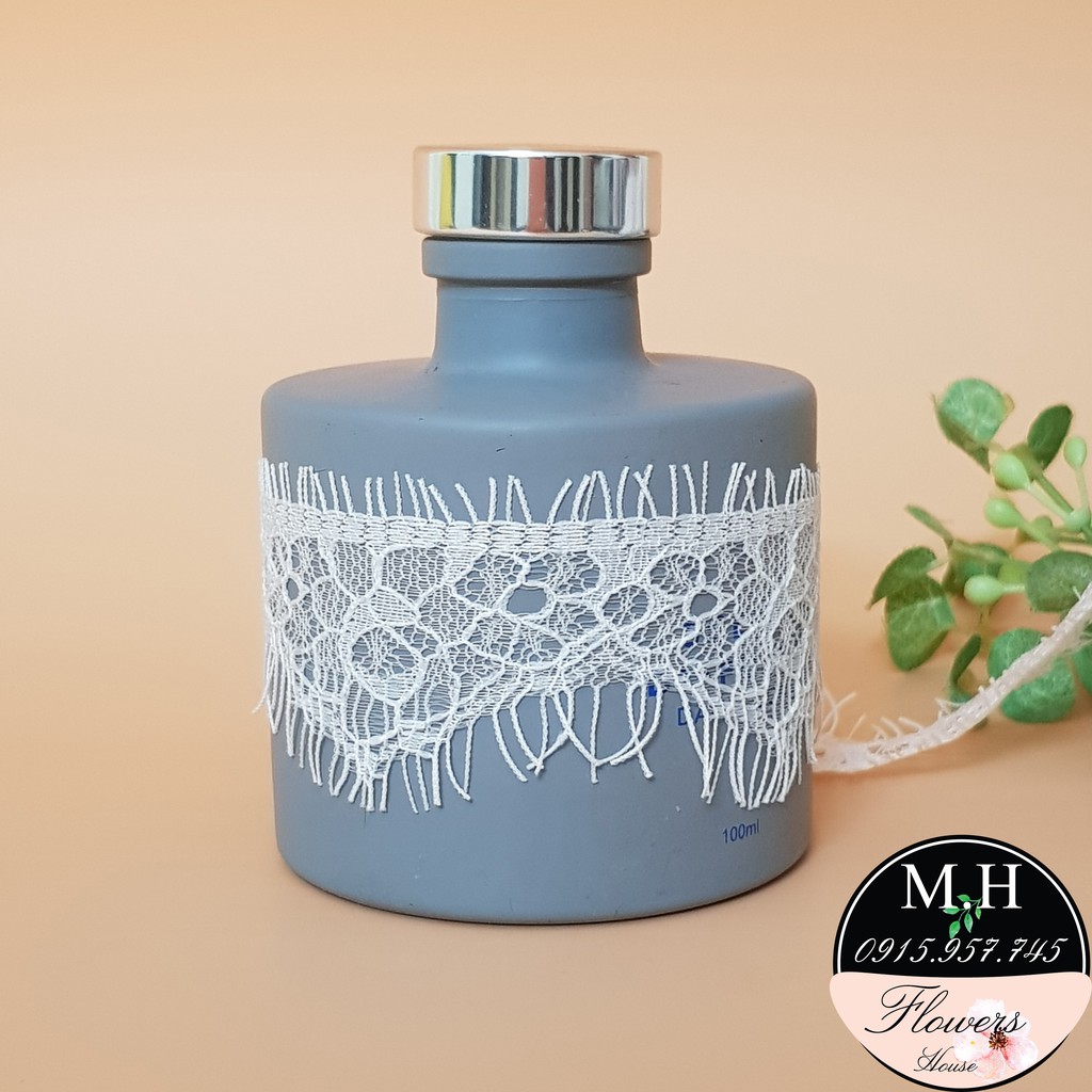 Dây viền vải ren lưới trắng LMI4T dài 3 mét rộng ngang 3.5cm đẹp mỏng nhẹ dùng may đồ và trang trí decor Maihoaflower