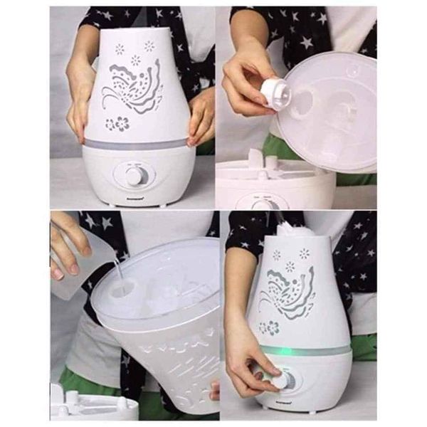 Máy khuếch tán tinh dầu hồ điệp tròn-đèn xông Bát Tràng