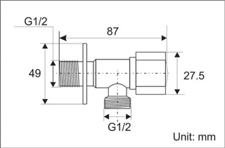 Van khoá nước 304, T khoá nước 304