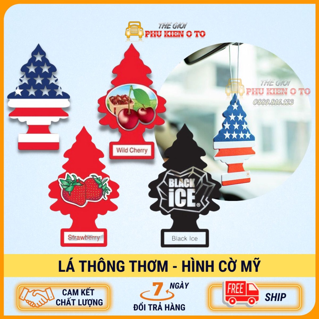 Lá thơm cây thông khử mùi ô tô- phòng quần áo