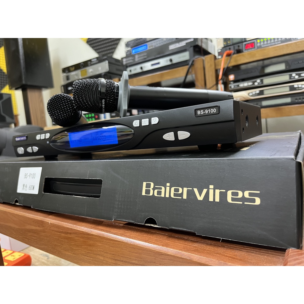 Mic không dây Baiervires BS-9100 CHÍNH HÃNG - Hàng mới 100%