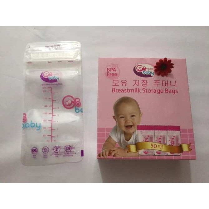 [ Tặng 1 bút ghi chú ] combo 5 Hộp 50 túi trữ sữa GB Baby Hàn Quốc 250ml giá rẻ nhất