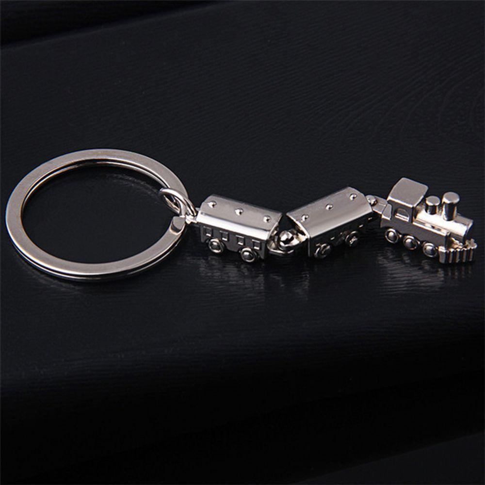 DARNELL Móc Khóa Kim Loại Hình Tàu Lửa Sáng Tạo Thời Trang