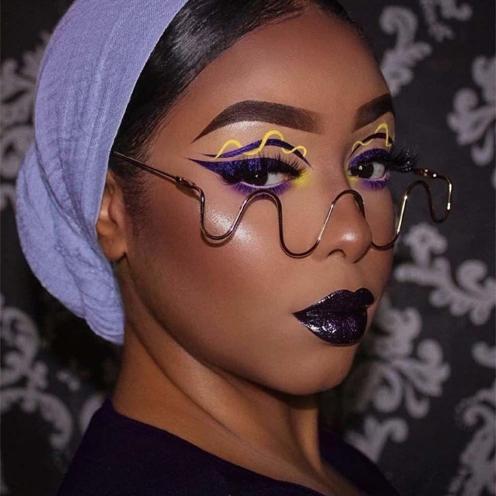 Kính Râm BERNARDO|Áo Sơ Mi Phong Cách Steampunk Thanh Lịch|Kính Mát Nữ Gọng Gợn Sóng