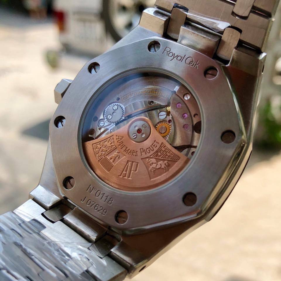 Đồng hồ Nam Ap Trắng automatic full lộ máy Nhật