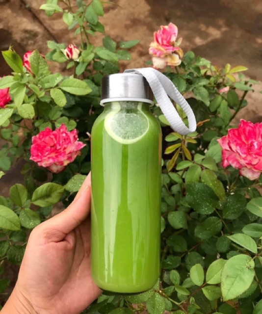 BÌNH THUỶ TINH ĐỰNG NƯỚC DETOX/SỮA HẠT 500ml