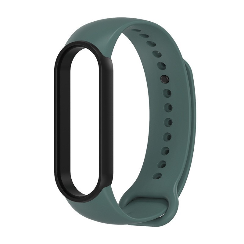 Dây thay cao su viền đen Mi band 5/6 chính hãng Mijobs