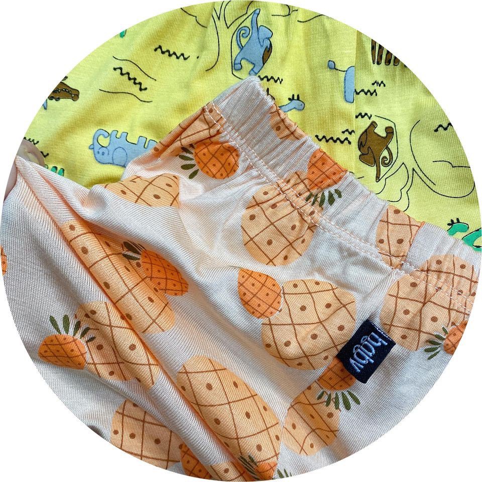 Bộ Cộc Tay Thun Lạnh Cho Bé Trai Bé Gái Minky Mom In Hình Động Vật Dễ Thương, Bộ Quần Áo Cho Bé Mặc Nhà - TN1