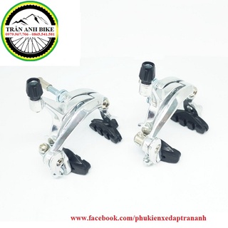 Bộ ngàm thắng road nhôm xe đạp 3 lá
