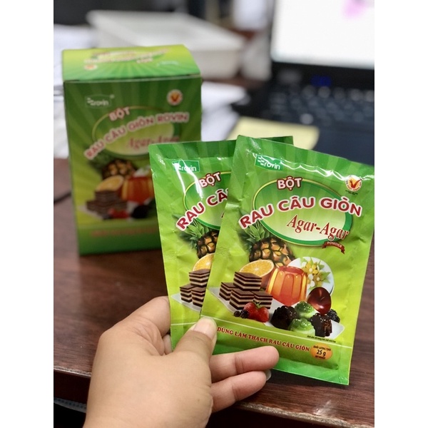 Bột rau câu giòn RoVin Agar-Agar Hoàng Yến 1 gói 25g