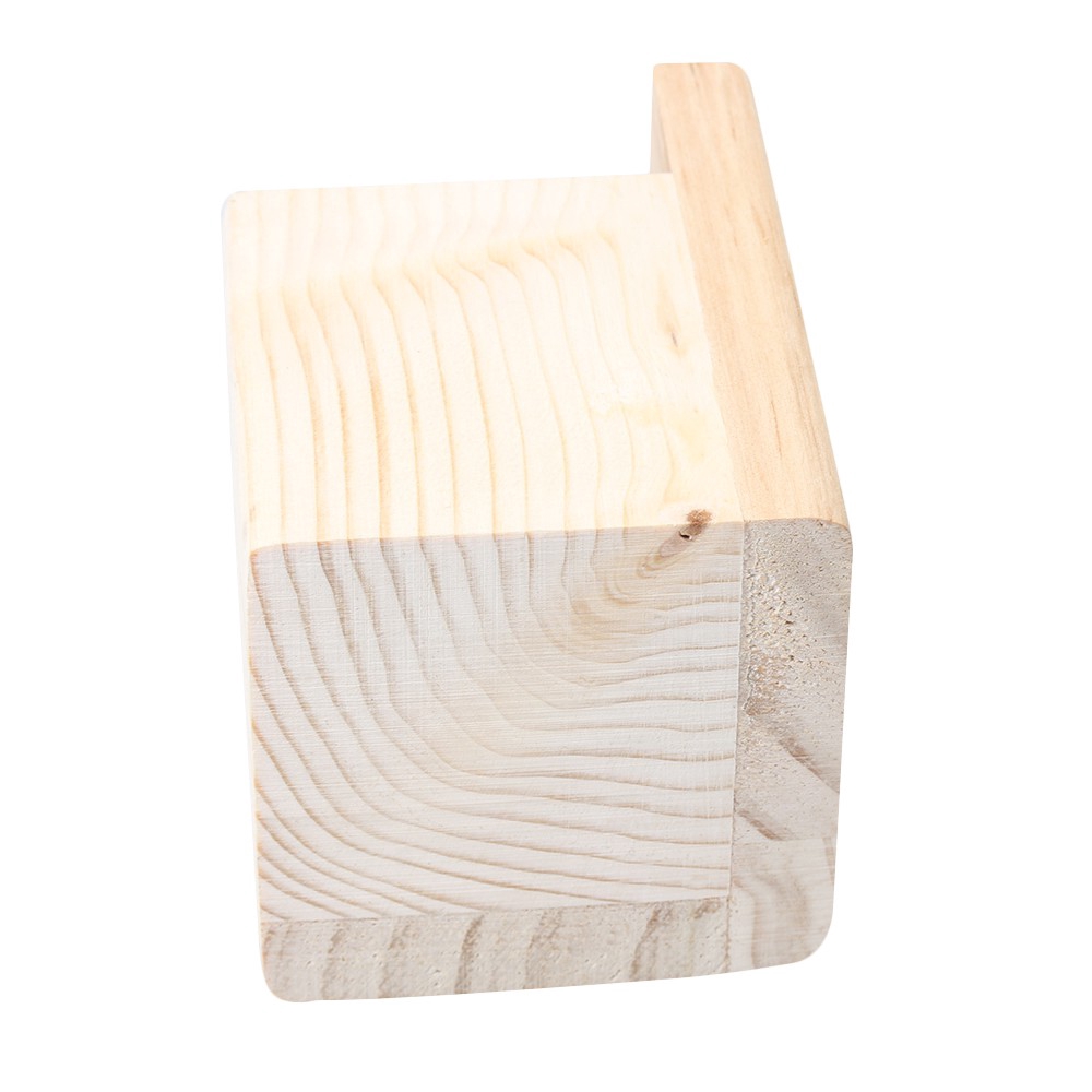 Tấm lót chân đồ nội thất bằng gỗ rắn hình chữ L Tăng chiều cao thêm 3/5/8CM hỗ trợ chân giường