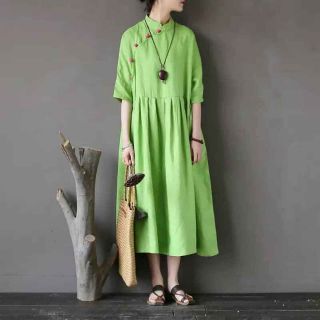 ĐẦM MAXI CỔ TRỤ TÀU