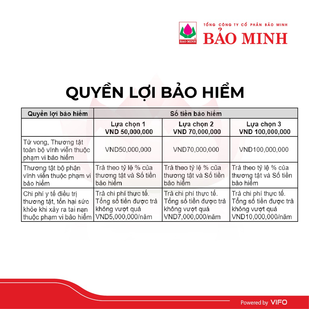 Toàn Quốc [E-Voucher] – Bảo Minh – Bảo hiểm tai nạn hộ gia đình – Gói Đồng