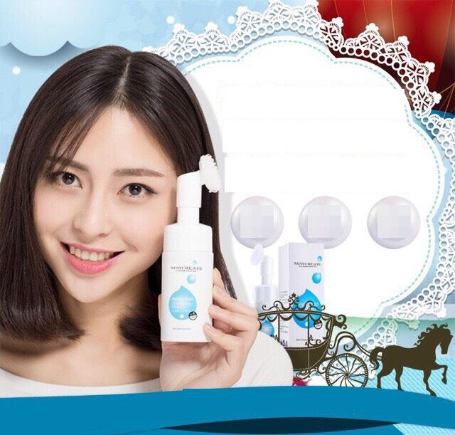 Sữa Rửa Mặt Tạo Bọt 2in1 Kèm Đầu Massage Maycreate Amino Acid Cleansing Mousse | BigBuy360 - bigbuy360.vn