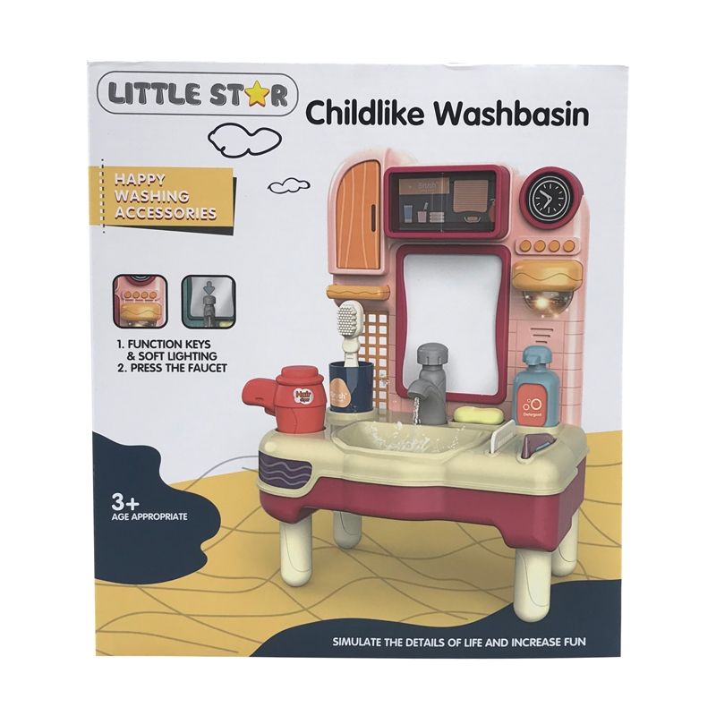 Bộ Đồ Chơi Bồn Rửa Mặt Mini LLX0178041 - Màu Đỏ