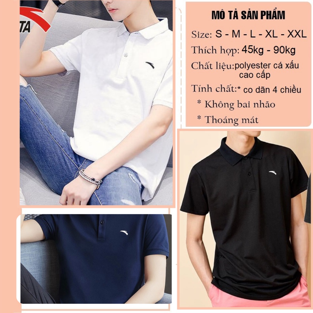 Áo polo anta cộc tay nam cao cấp sang trọng lịch lãm thoáng mát