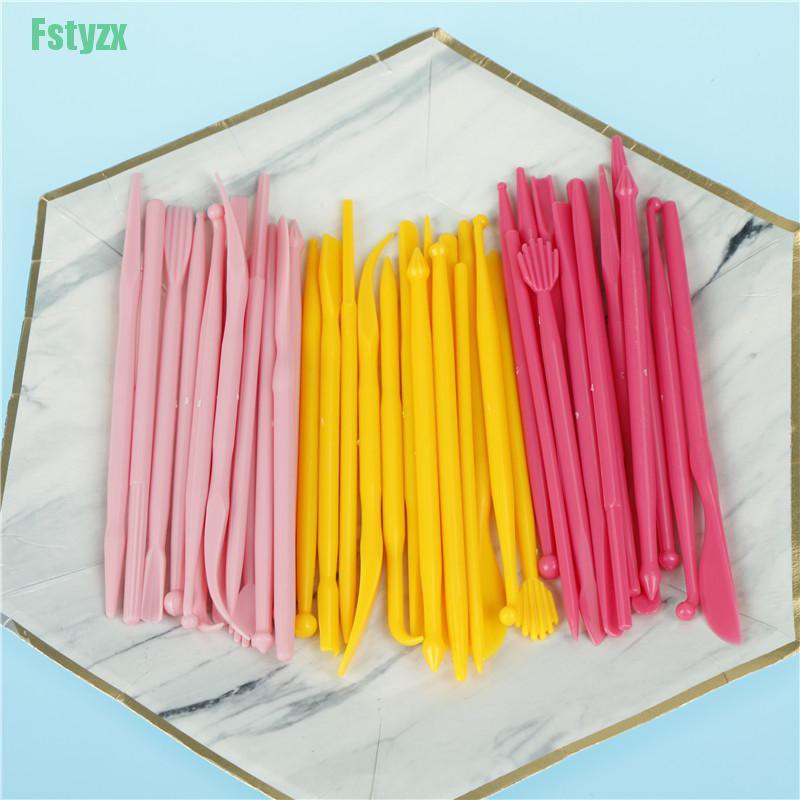 fstyzx Cake Carved 14pcs Fondant Cake Sugar Flower Sculpture Group Shaping Baking Tool