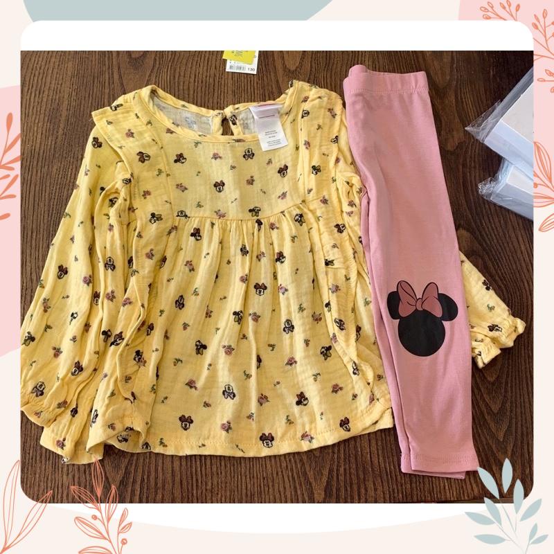 Set Minnie vàng bé gái
