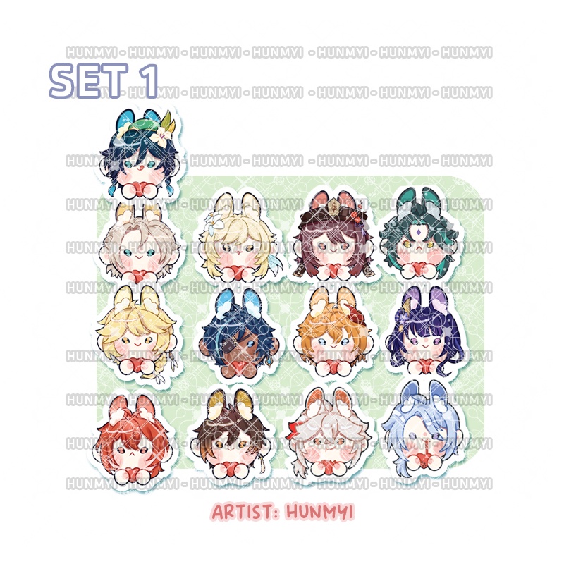 Kẹp Acrylic Tym Genshin Impact độc quyền - artist Hunmyi