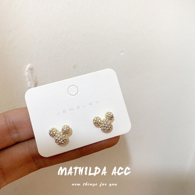 Khuyên tai đính đá thời trang Hàn Quốc dành cho nữ