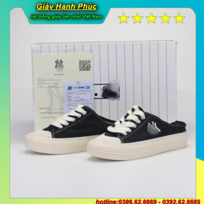 [Mã FAGREEN245 giảm 10% tối đa 30K đơn 99K] [ FREE SHIP- XẢ KHO] Sục đạp gót N Y đen LEL2