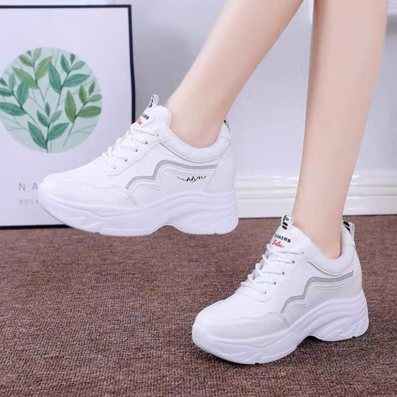 Giày Thể Thao nữ Sneaker nữ Air đế độn siêu đẹp Hot trend, sneaker nữ đi học, chơi bóng rổ siêu nhẹ ️🏸