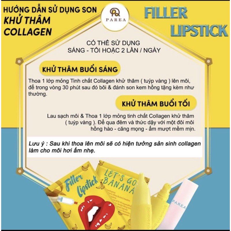 [ Chính hãng ] [ MUA 1 TẶNG 1 ] SON FLILLER LIPSTICK - SON BANANA KHỬ THÂM MÔI