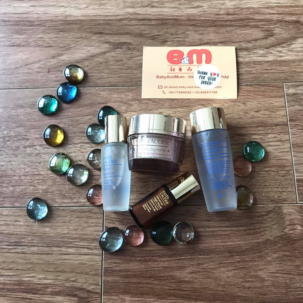 Bill pháp - dưỡng da Estee lauder mini tách set