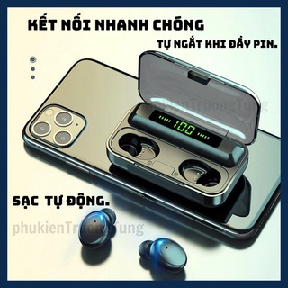 Tai Nghe Không dây Nhét Tai F9 Pro Kết nối bluetooth V5.1 Kết nối độc lập từng tai Giá rẻ pin trâu