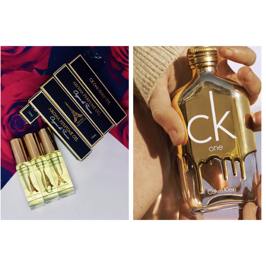 hàng nhập CK GOLD CHO NAM Tinh dầu nước hoa Pháp dạng lăn 12ml - CK ONE GOLD