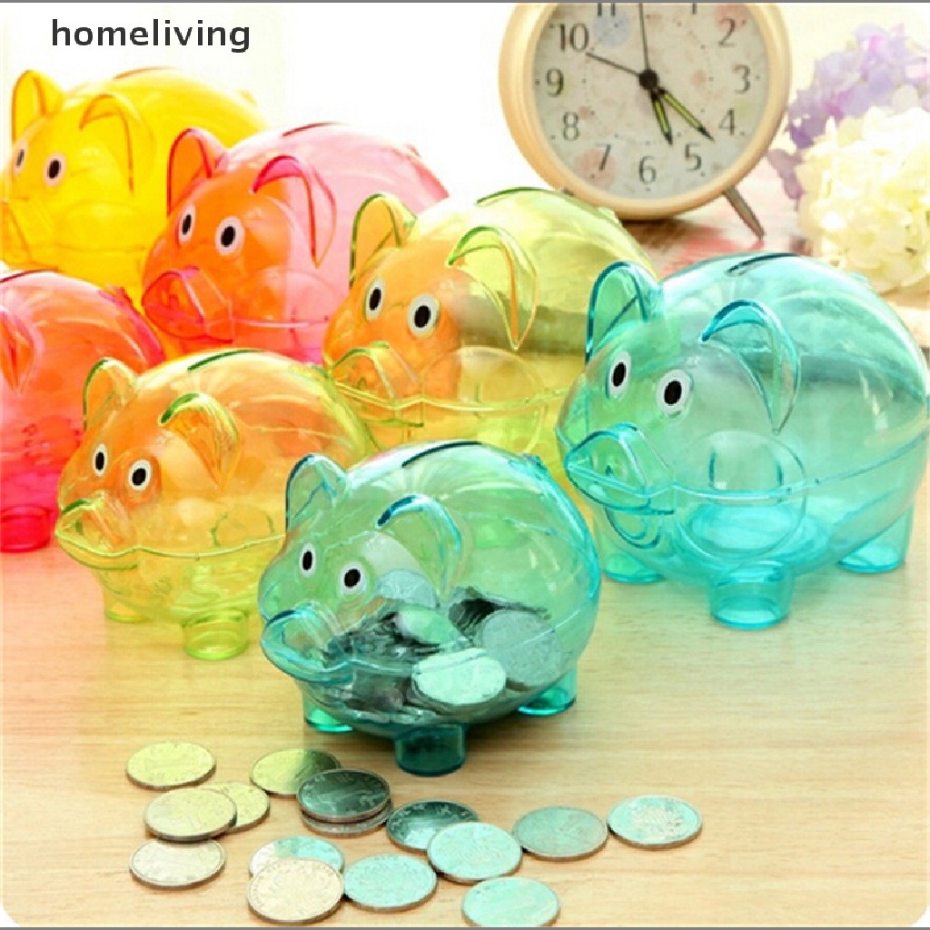 Ống Heo Tiết Kiệm Tiền Bằng Nhựa Đồ Chơi Cho Bé