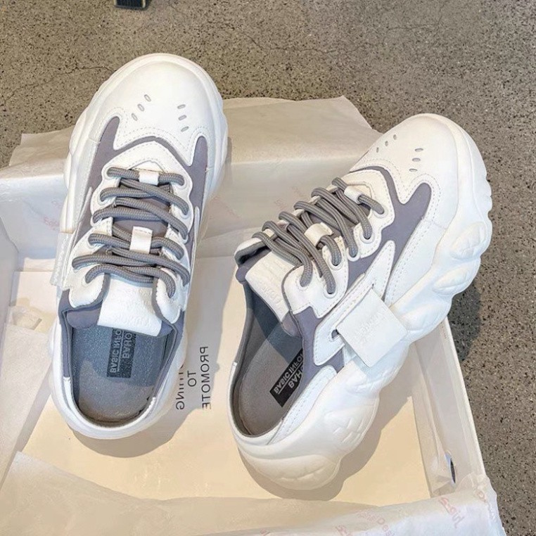 Giày sục thể thao nữ đế cao max xinh-Giày nữ, giày sục nữ, giày sneakers nữ-Độn đế cao 5,5cm | BigBuy360 - bigbuy360.vn
