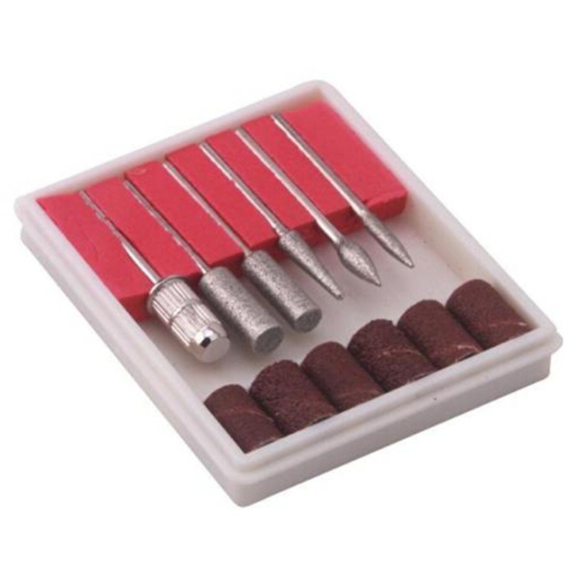 Set 6 Kim Mài Móng Tay Kèm 6 Vòng Đệm