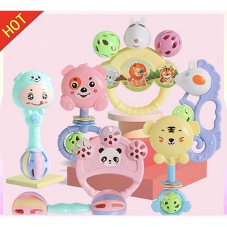 Đồ chơi lục lạc xúc xắc 💝 freeship 💝 cho bé cầm tay 7 món ll7m