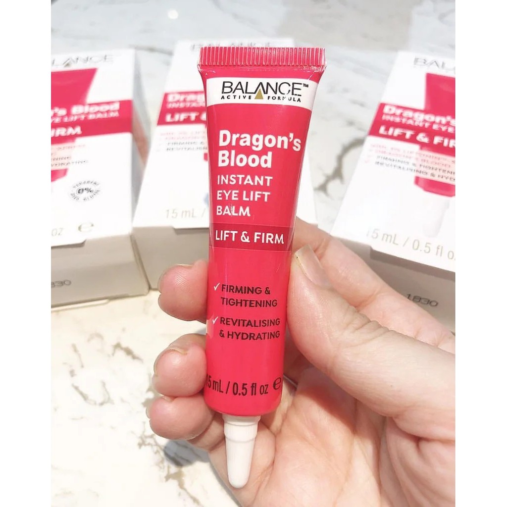 Kem Mắt Căng Da Tinh Chất Cây Máu Rồng Balance Dragon's Blood Instant Eye Lift Balm 15ml