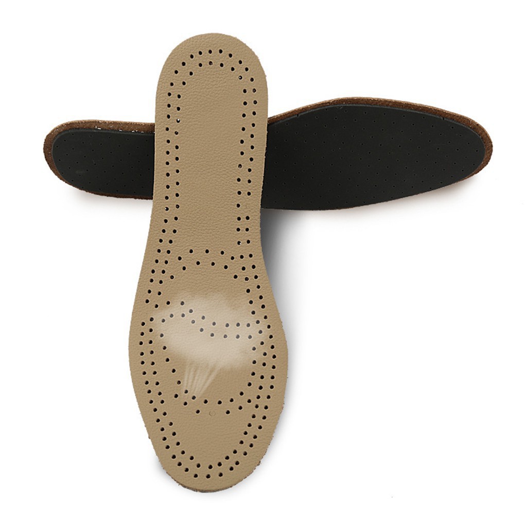 Đế Lót Giày Khử Mùi Thoáng Khí Chống Vi Khuẩn Chất Liệu Da Kích Thước 35-46