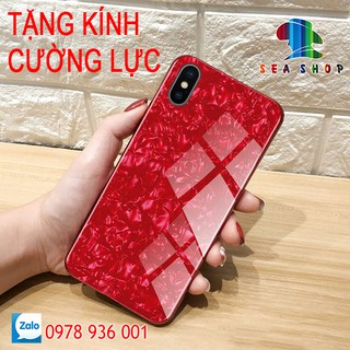[TẶNG KÍNH CƯỜNG LỰC] Ốp lưng iPhone X / XS Nhũ kính cao cấp | mặt lưng bằng kính cường lực | Case iPX iPXS