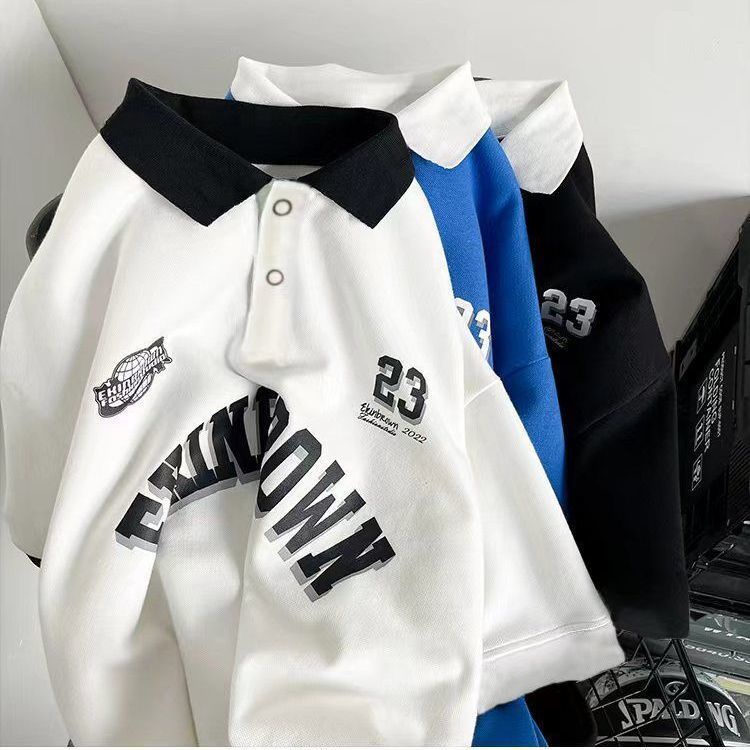 Áo Thun polo Ngắn Tay Dáng Rộng Thời Trang Mùa Hè Dành Cho Nữ