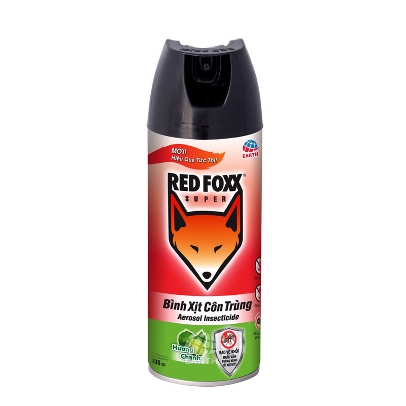 Bình Xịt Côn Trùng RED FOXX Hương Chanh 300ml - HIỆU QUẢ TỨC THÌ