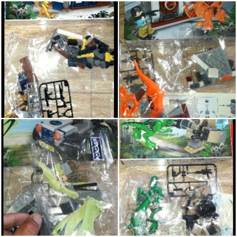 Lắp ráp 1 hộp LegoDino Đại chiến khủng long ZB9916