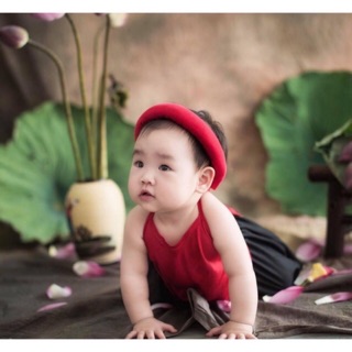 yếm đào cho bé set 3 món