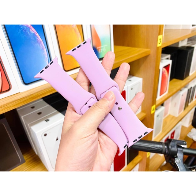 DÂY ĐEO ĐỒNG HỒ THÔNG MINH SILICON MÀU TÍM HOT TREND