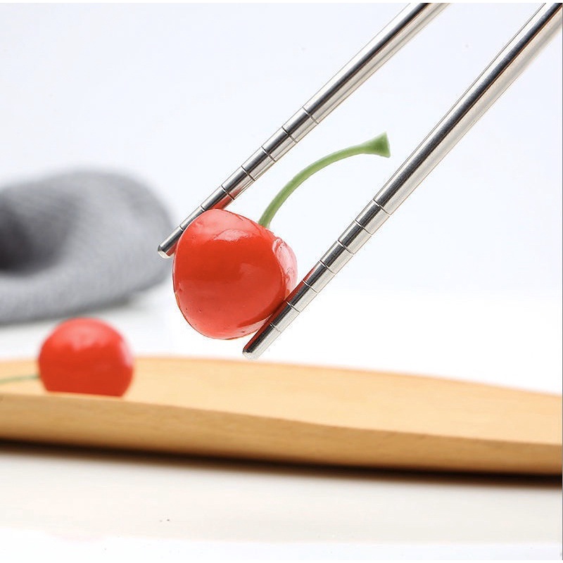 Bộ 10 đôi Đũa inox 304, 316 cao cấp có chống trơn trượt