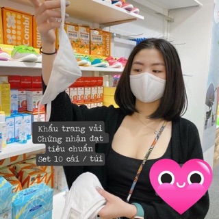 Khau trang Dệt kim Đông Xuân chính hãng có dấu đỏ của cty