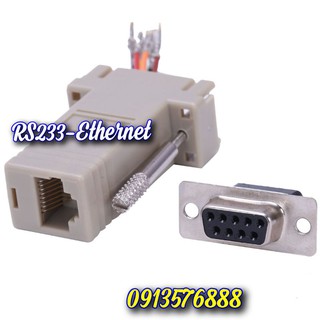02 Đầu Chuyển Đổi Từ Cổng Cắm Rs232 Db9 Sang Rj45 Femal
