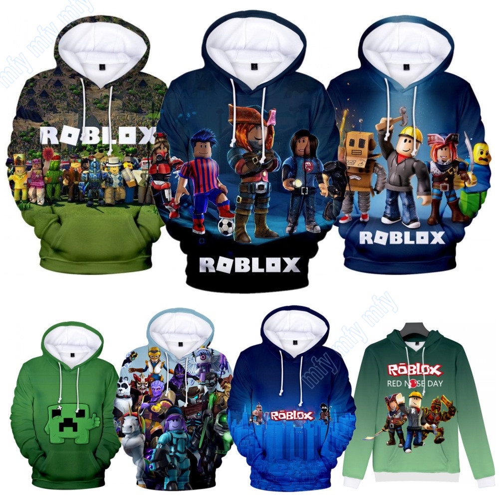 Áo Khoác Hoodie Roblox Thời Trang Cho Trẻ Em Trai / Bé Gái