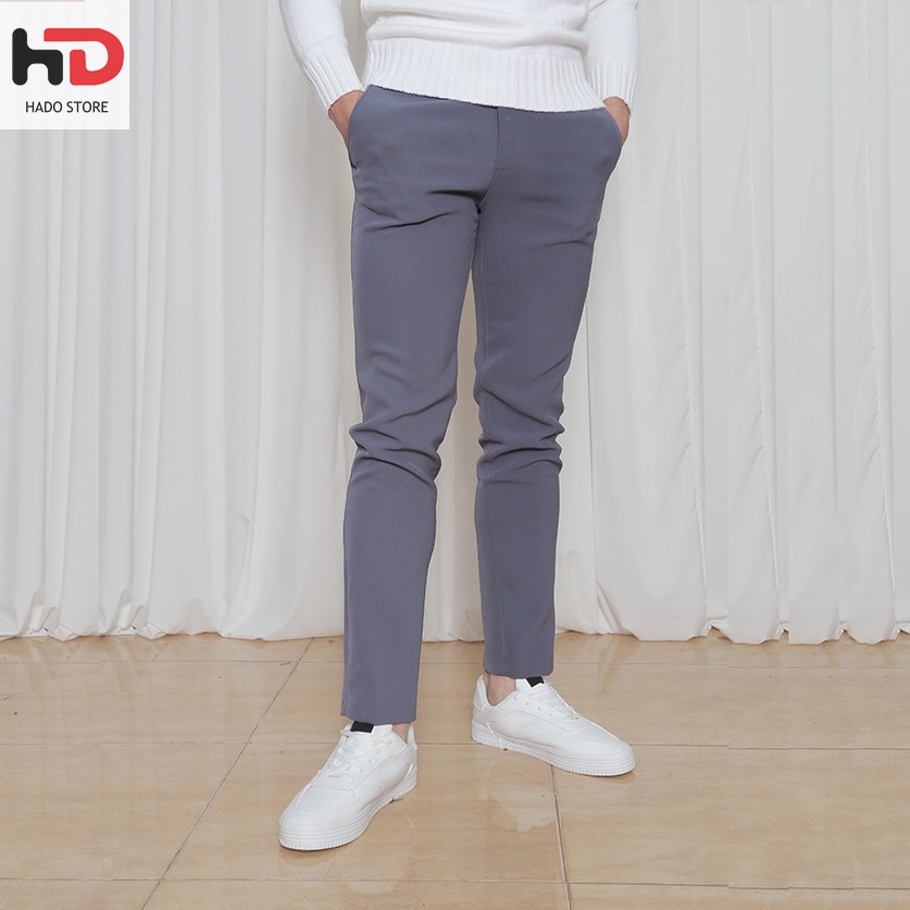Quần âu nam HADO đẹp vải hàn quốc co giãn, quần tây đen xám mặc công sở cao cấp | BigBuy360 - bigbuy360.vn