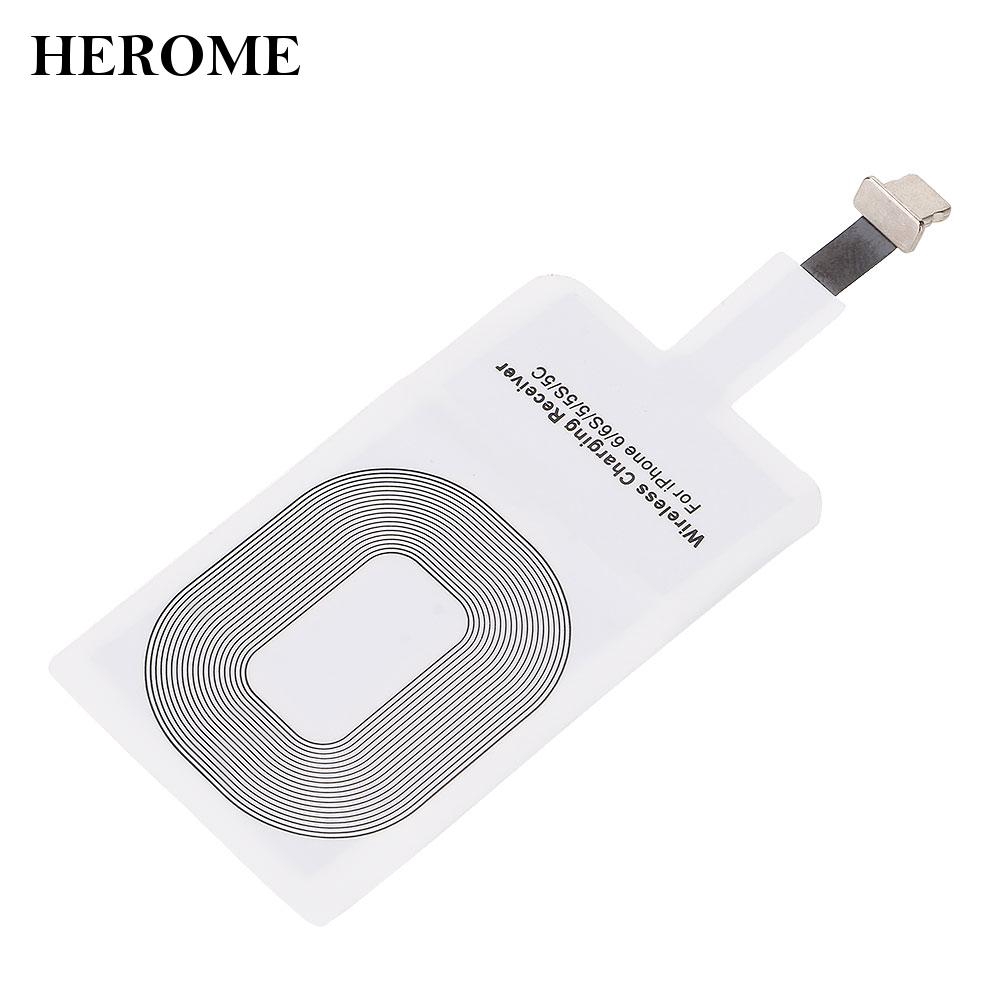 Bộ Sạc Không Dây Herome Cho Iphone 5 5s 5c 6 6s 7 Plus 70x46mm Dc 5 V / 1 A