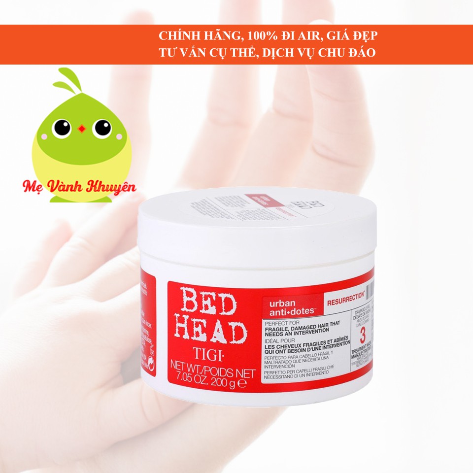 Hũ ủ hấp tóc Tigi Bed Head cấp độ 3, UK (200g)